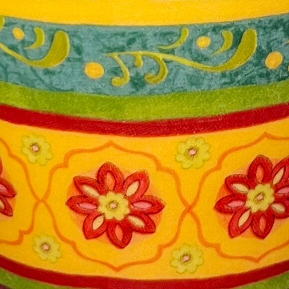 Sue Zipkin TUNISIAN SUNSET Ceramic Mug from Certified International ~ Lime Green - Picture 8 of 14